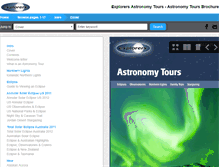 Tablet Screenshot of explorersastronomytours.inbro.net